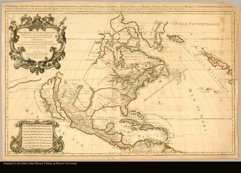 Map of North America from 1674
