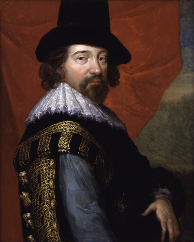 A portrait of Francis Bacon, 1st Viscount St Ablan.