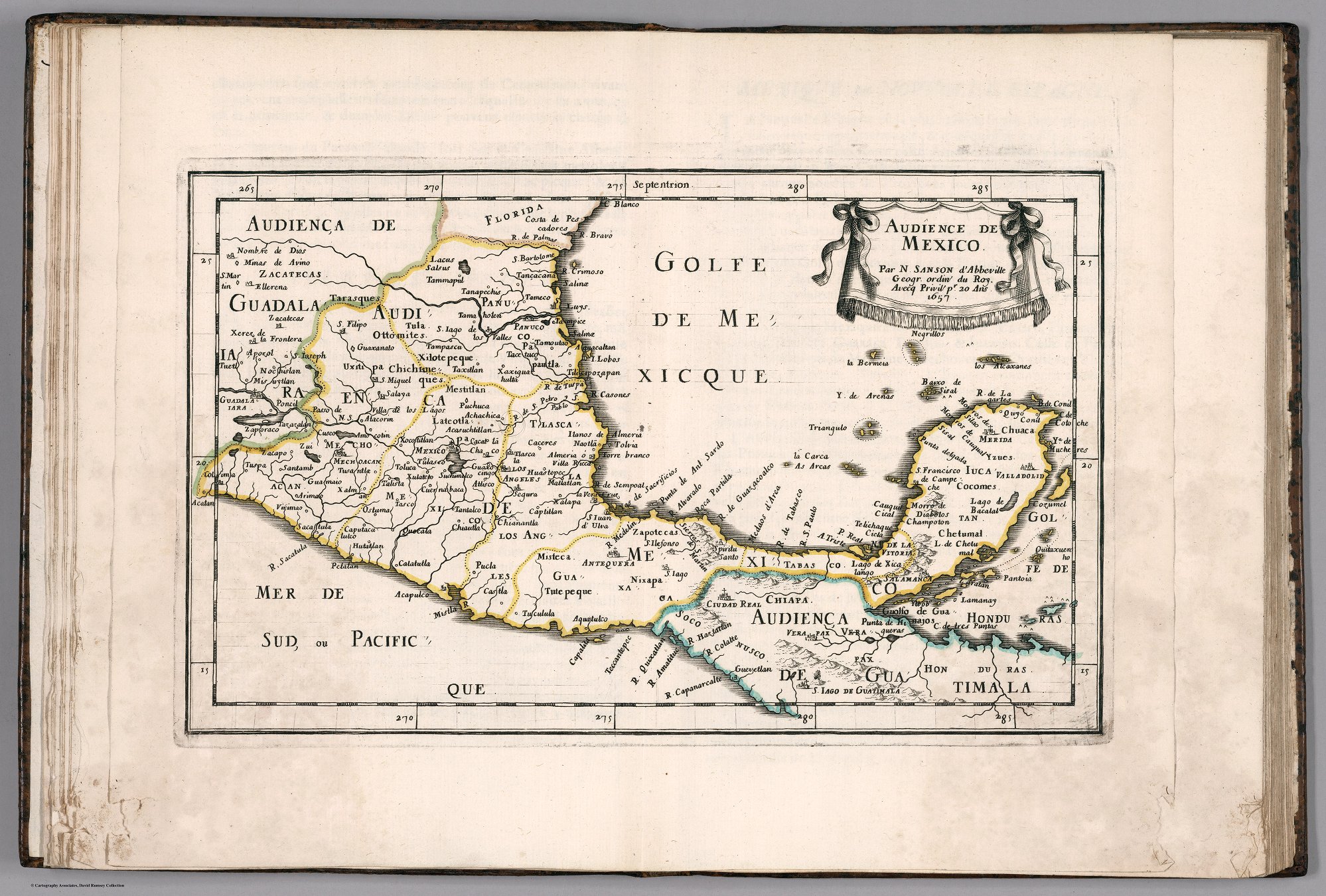 map of Mexico and part of the Caribbean
