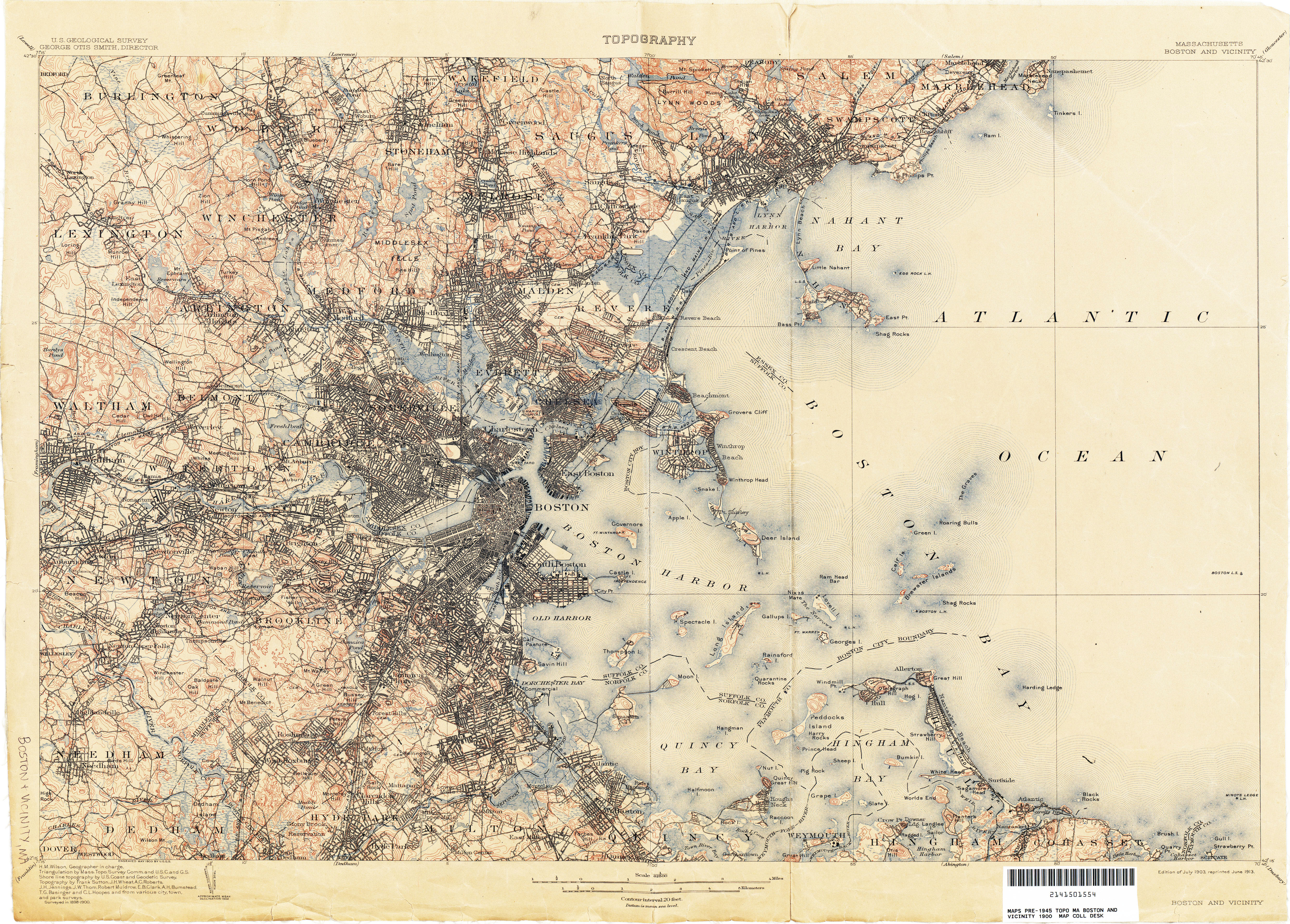 Boston and its Vicinity USGS